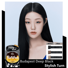 Load image into Gallery viewer, Budapest Deep Black - eZn Taeyeon's Pick Pudding Hair Colour | hebeloft