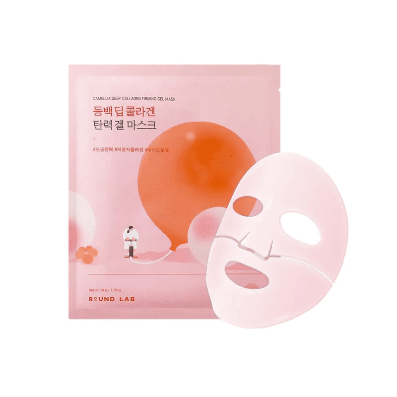 ROUND LAB Camellia Deep Collagen Firming Gel Mask hebeloft