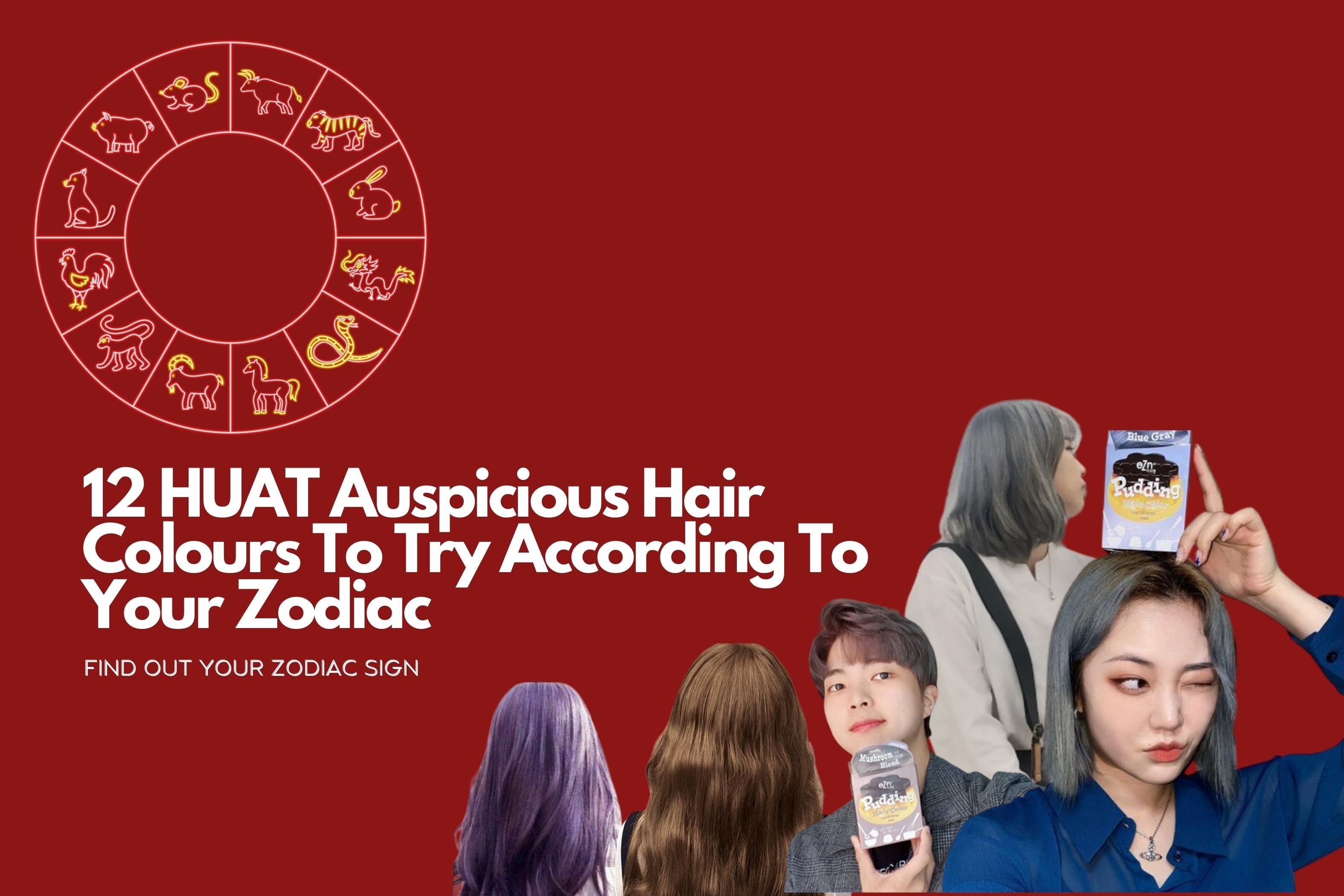 12 HUAT Auspicious Hair Colours To Try According To Your Zodiac This C ...