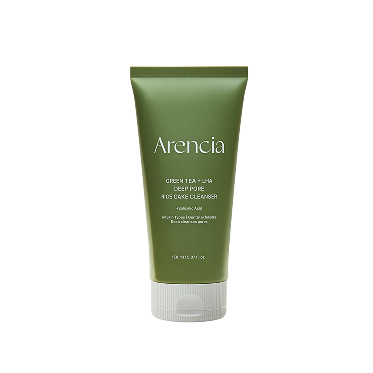 Arencia Green Tea + LHA Deep Pore Rice Cake Cleanser 150g
