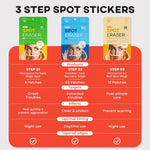 NOLAHOUR Vegan Spot Eraser Patch 3 STEP (Green+Blue+Orange) 84 Patches | hebeloft