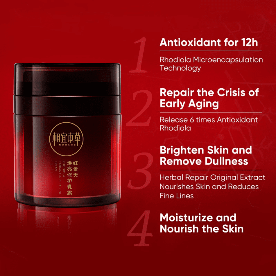 Inoherb Rhodiola Radiant & Repairing Cream | hebeloft