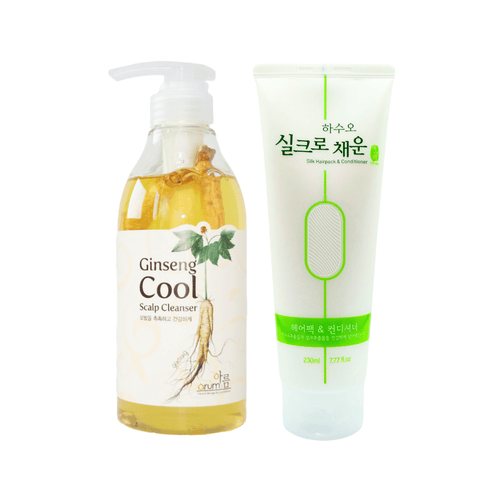 Arum Ginseng Cool Scalp Cleanser and Conditioner Set | hebeloft