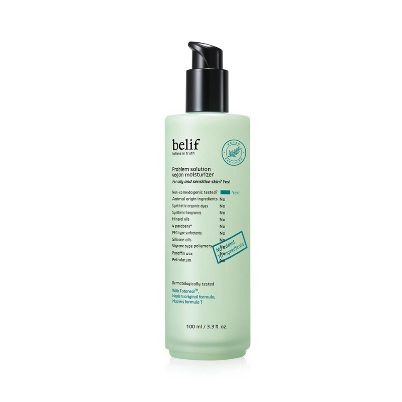 Belif Problem Solution Vegan Moisturizer 100ml | hebeloft