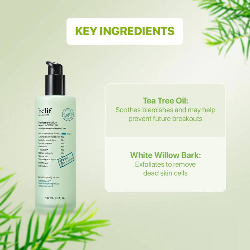 Belif Problem Solution Vegan Moisturizer 100ml | hebeloft