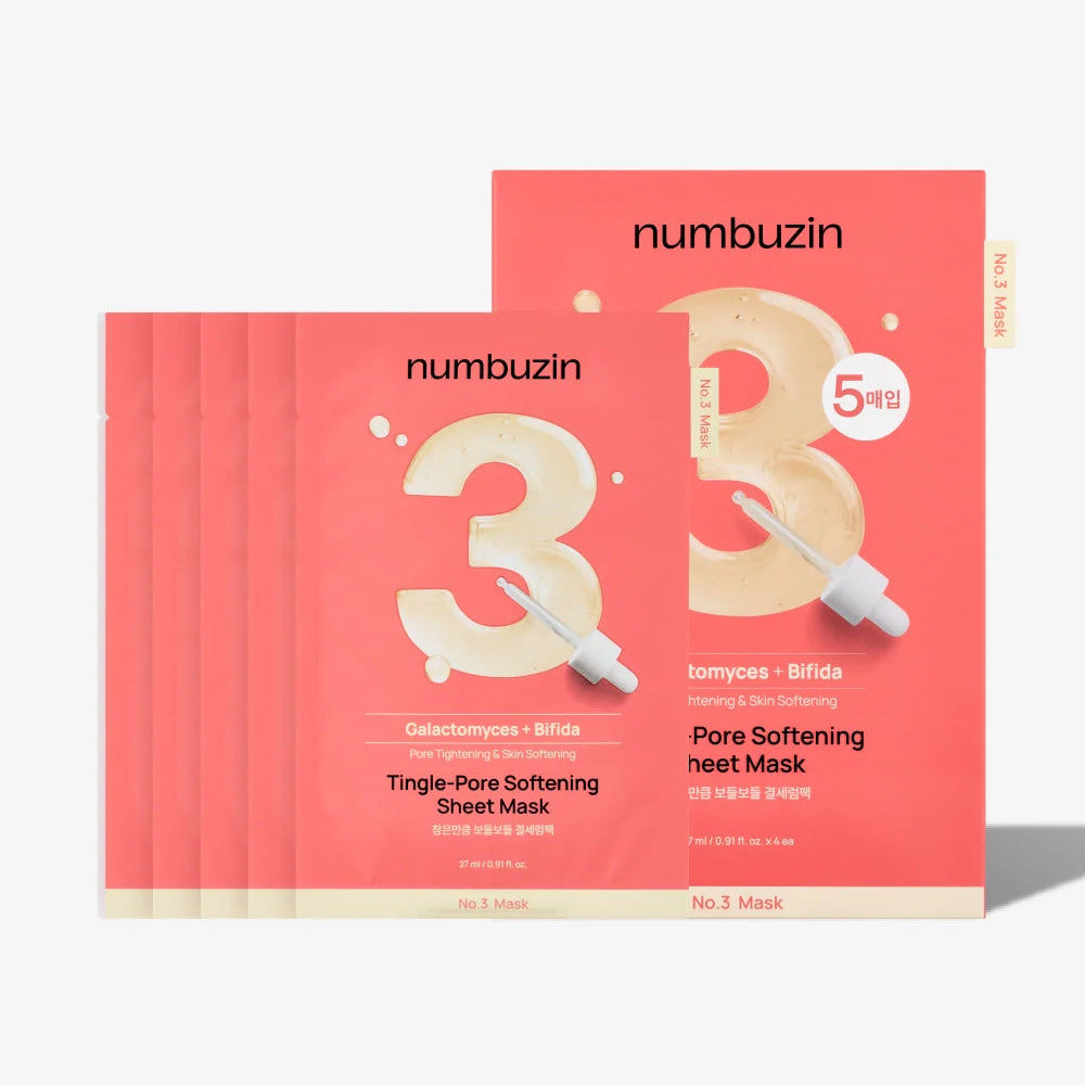 Numbuzin No.3 Tingle-Pore Softening Sheet Mask (5EA)