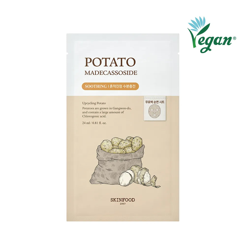 SKINFOOD Potato Madecassoside Soothing Sheet Mask 24ml