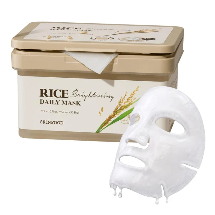 SKINFOOD Rice Brightening Daily Mask (30 Sheets)