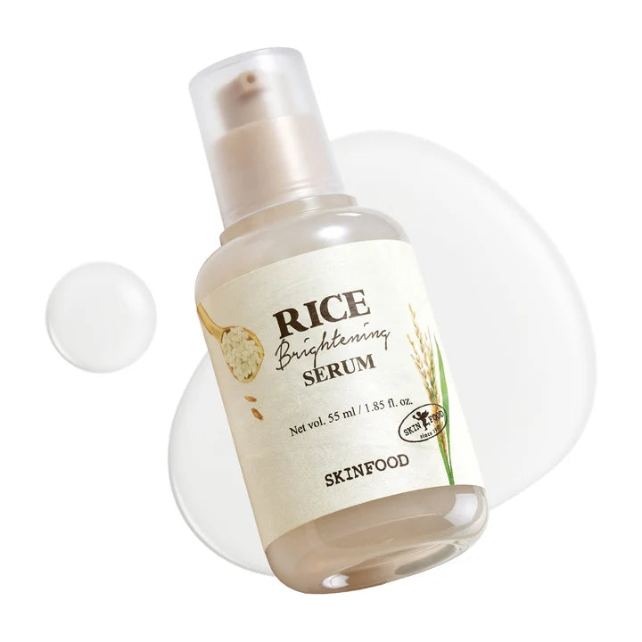SKINFOOD Rice Brightening Serum 55ml dropper bottle for dull skin