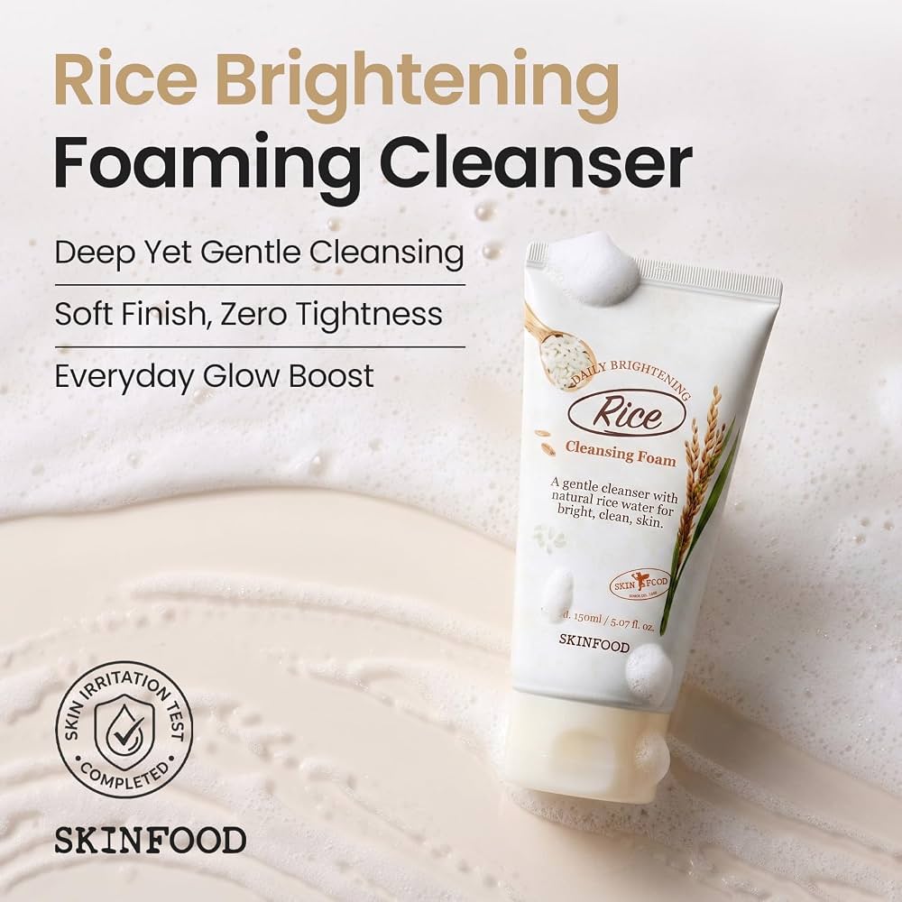 SKINFOOD Rice Daily Brightening Cleansing Foam 150ml