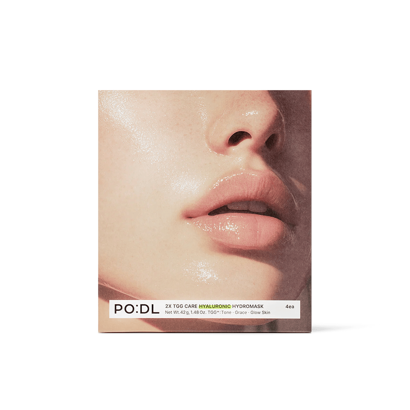 PO:DL 2X TGG Care Hyaluronic Hydromask 42g (4pcs) | hebeloft