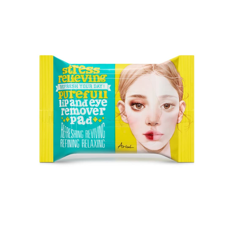 Ariul Stress Relieving Purefull Lip and Eye Remover Pad 30 Sheets