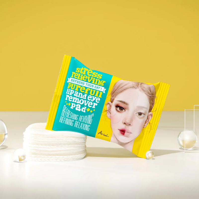 Ariul Stress Relieving Purefull Lip and Eye Remover Pad 30 Sheets