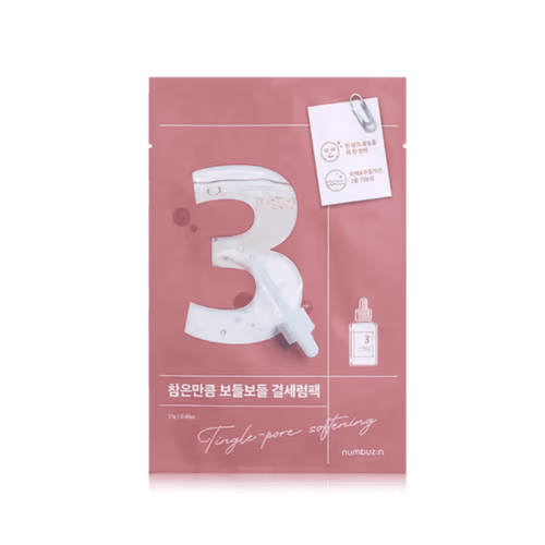 Numbuzin No.3 Tingle-Pore Softening Sheet Mask (5EA) | hebeloft