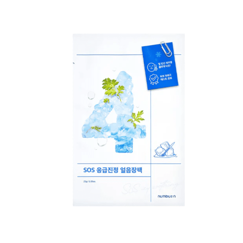 Numbuzin No.4 Icy Soothing Sheet Mask (5EA) | hebeloft