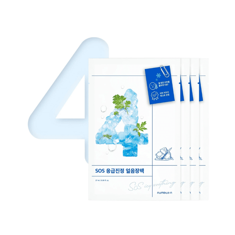 Numbuzin No.4 Icy Soothing Sheet Mask (5EA) | hebeloft