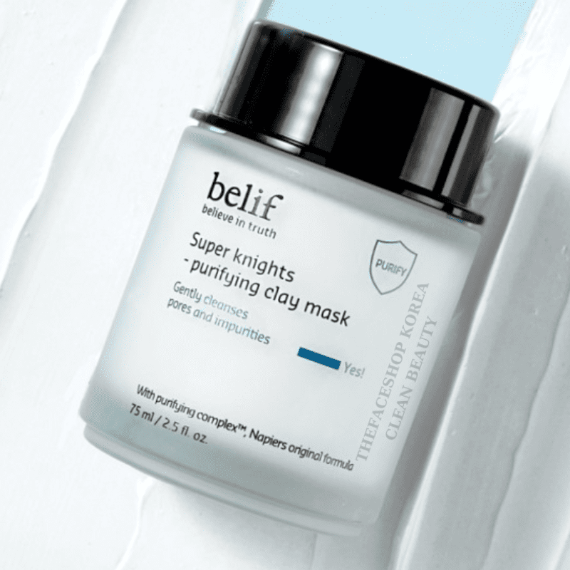 Belif Super Knights Purifying Clay Mask 75ml | hebeloft