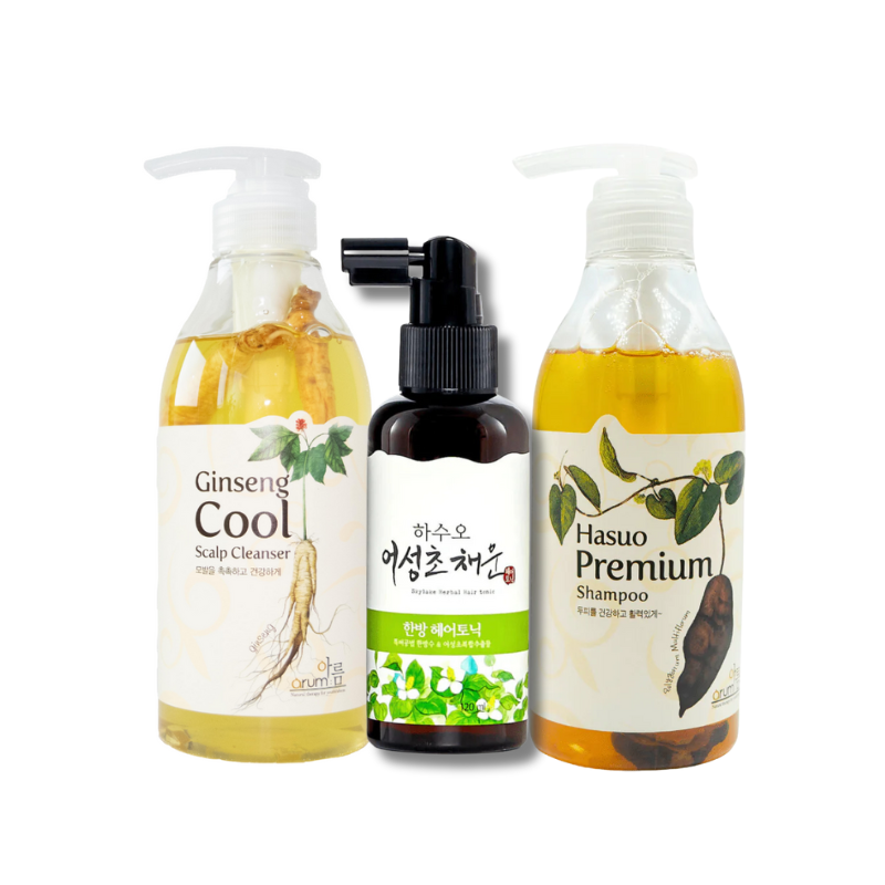 Arum Anti-Hair Loss Treatment Set (Cleanser+Shampoo+Tonic)
