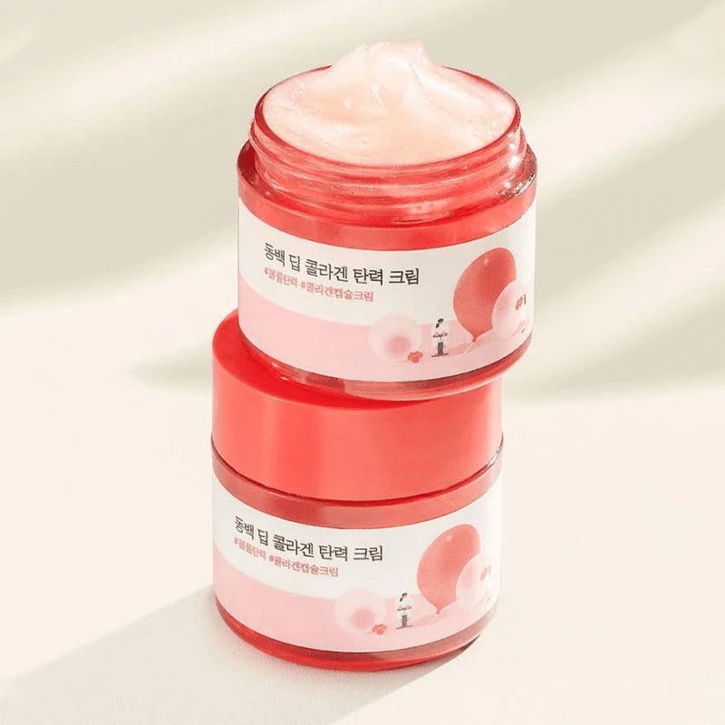ROUND LAB Camellia Deep Collagen Firming Moisturizer 50ml | hebeloft