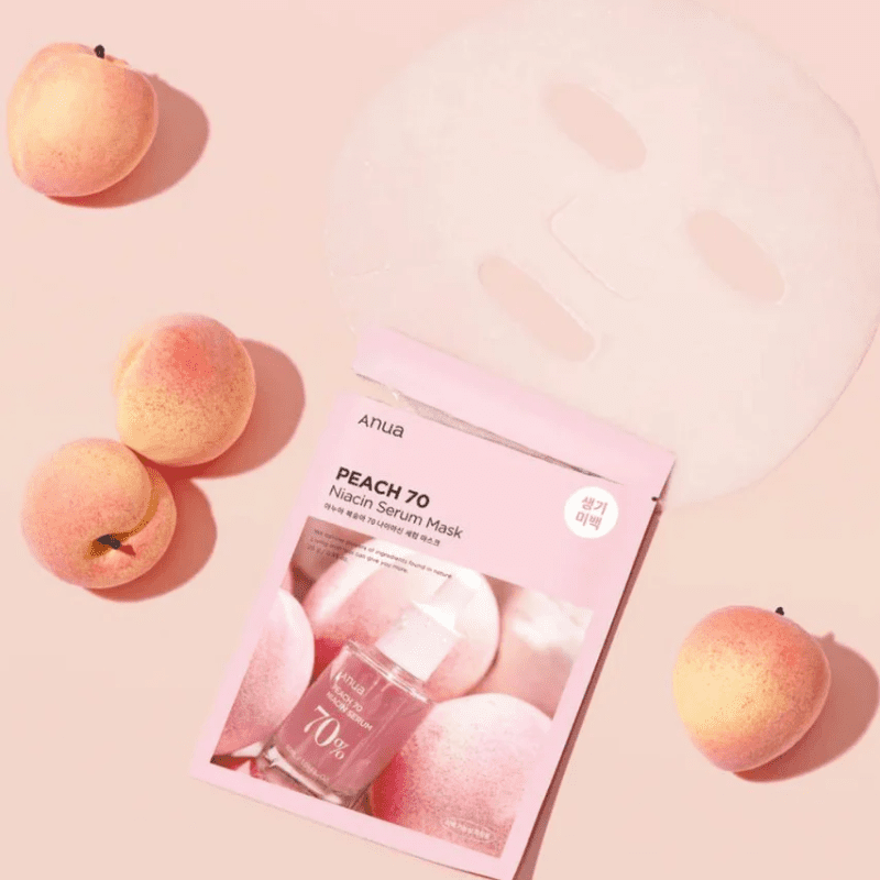 Anua Peach Niacin Serum Mask 25g | hebeloft