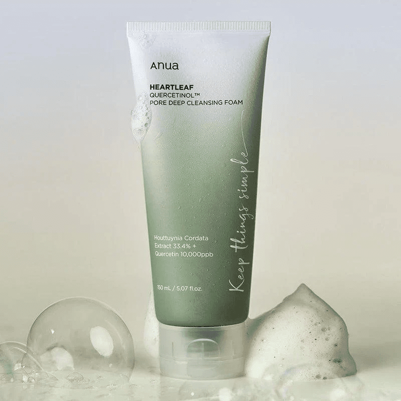Anua Heartleaf Quercetinol Cleansing Foam 150ml | hebeloft