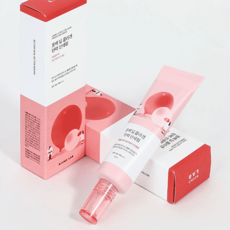 ROUND LAB Camellia Deep Collagen Firming Sun Serum 50ml | hebeloft