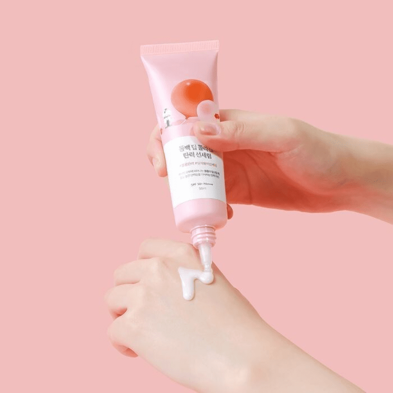 ROUND LAB Camellia Deep Collagen Firming Sun Serum 50ml | hebeloft