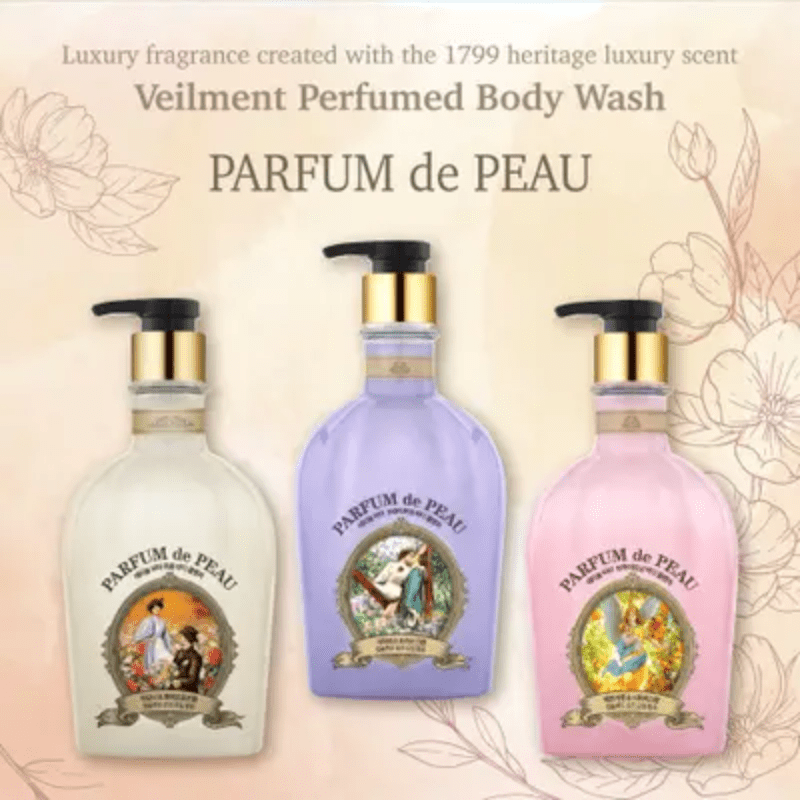On The Body Veilment Parfum De Peau Peony & White Rose Body Cleanser 600ml | hebeloft