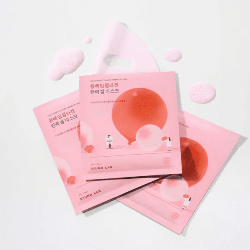 ROUND LAB Camellia Deep Collagen Firming Gel Mask | hebeloft