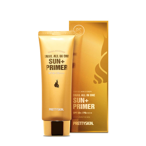 Pretty Skin Snail All In One Sun+ Primer | hebeloft