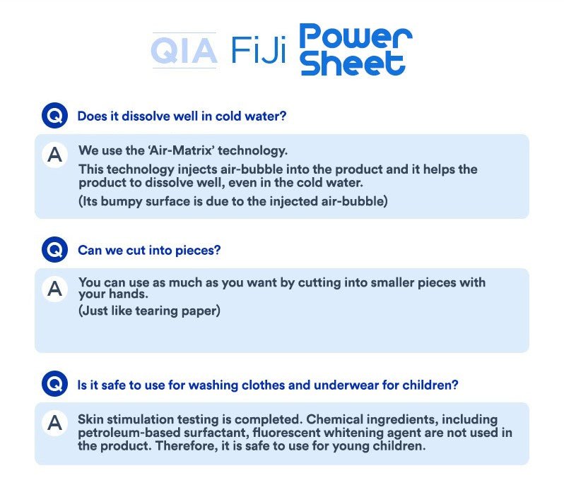 FIJI 100% Soluble Laundry Power Sheet (New Packaging) | hebeloft